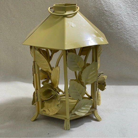 Pagoda Patio Deck Garden Candle Holder Lantern Flowers Roses In/outdoors metal - Picture 11 of 11